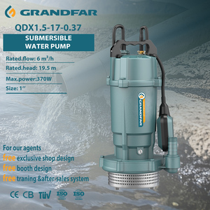 Pompes à eau submersibles GRANDFAR personnalisées 0,5 CV, hauteur de refoulement 19,5 m, qualité OEM/OBM, pompe à eau propre QDX1.5-17-0.37 - Product Image 1