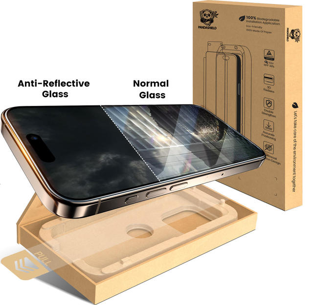 Bubble-Free Paper Easy Installation Applicator Kit Anti Reflective Mobile Phone Ar Tempered Glass Screen Protector