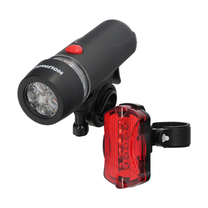 LED <b>Bicycle</b> <b>Light</b> Kit - Front and Rear <b>Lights</b> Plus. Battery Operated. - Product Image 1