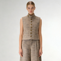 Ensemble veste en tweed et pantalon large taille haute, style « Old Money » élégant et luxueux, nouvelle collection printemps-automne 2026