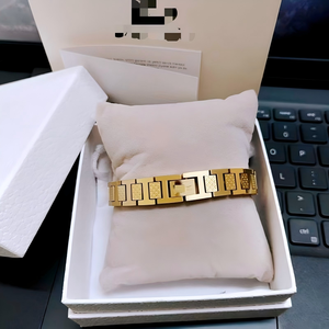 <span class=keywords><strong>Bracciale</strong></span> da <span class=keywords><strong>uomo</strong></span> in <span class=keywords><strong>acciaio</strong></span> inossidabile con design a catena testurizzata, geometrico, impermeabile, anti-ossidazione, elegante e casual. - Product Image 3