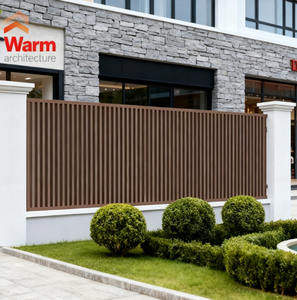 Modern Luxury Style Slim <span class=keywords><strong>Aluminum</strong></span> Fence Panels Alta Qualidade Europeu para Villa Driveway Protection Privacy <span class=keywords><strong>Aluminum</strong></span> Plastic - Product Image 1