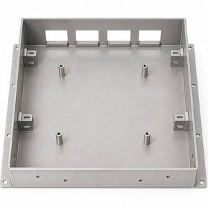 Plateau de châssis en aluminium sur mesure avec bride de montage pour boîtier électronique, base en tô<span class=keywords><strong>le</strong></span> OEM - Product Image 3
