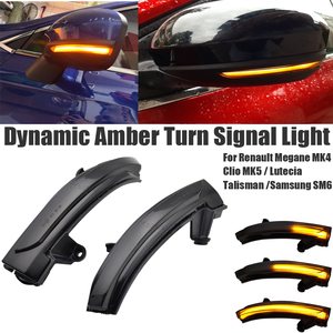 Accessoires de voiture LED Dynamic Side Mirror Turn Signals lampe pour <span class=keywords><strong>Renault</strong></span> Megane MK4 Clio V MK5 Lutecia <span class=keywords><strong>Talisman</strong></span> <span class=keywords><strong>Samsung</strong></span> - Product Image 3