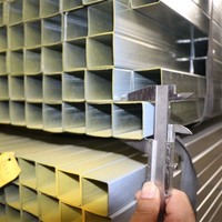 Tubo de Acero Cuadrado Galvanizado de 38x75 al por Mayor, Técnica ERW, Certificado CE, para Aplicaciones Estructurales, Longitud de 12 m