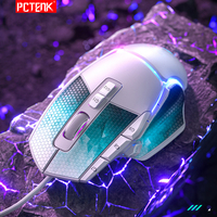 Ratón para Juegos con Cable XM90 2.4G USB, Retroiluminación RGB, Ergonómico, Silencioso, para Portátil/Escritorio, 12 Botones Silenciosos, 5 DPI Ajustables, 6662