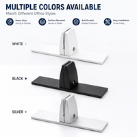 Clips et supports réglables en alliage de zinc pour étagères de bureau, cloisons de séparation, résistants à la corrosion, pour la maison