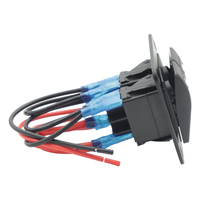 Commutateurs de panneau à bascule étanches 12V personnalisés SPST DPDT SPDT Lampe bleue certifiée CE Max 10A 20A Courant Plusieurs types disponibles