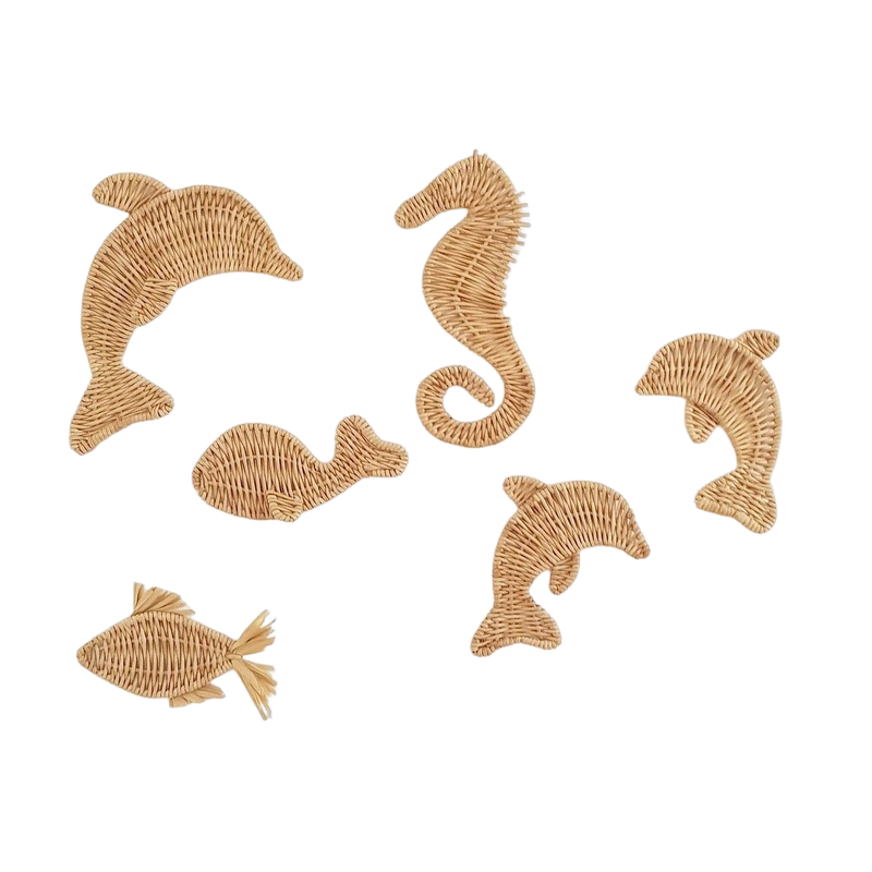 Adorable Mini Rattan Wall Shelf Handcrafted