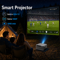 Projecteur vidéo 4K, résolution native 1080P Full HD, compatible 8K, 1000 ANSI, processeur H716, Android 11, WiFi, TV numérique DVB-T2 intégrée