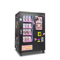 Distributeur automatique de maquillage 24h/24 et 7j/7 avec lecteur de carte, petit distributeur tactile de 18,5 pouces pour perruques, parfums, ongles