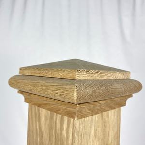 Z-RAILIG บันไดไม้ราวกระจกร่วมสมัยภายในบันไดสีแดงโอ๊ค 4092 กล่องแผงปิดภาคเรียน WoodNewel โพสต์ - Product Image 6