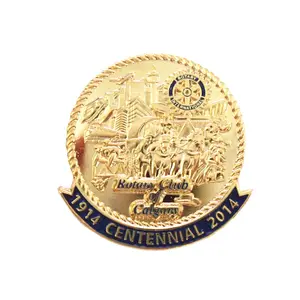 custom rotary international club lapel pin badge