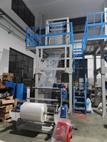 Prix de la machine à souffler les films plastiques rotative à double enrouleur Liutech haute vitesse HDPE LDPE LLDPE polyéthylène