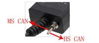 Escáner OBD2 ELM327 Compatible con USB V1.5 ELM327 con Interruptor Modificado para Ford CH340+25K80 Chip HS-CAN / MS-CAN