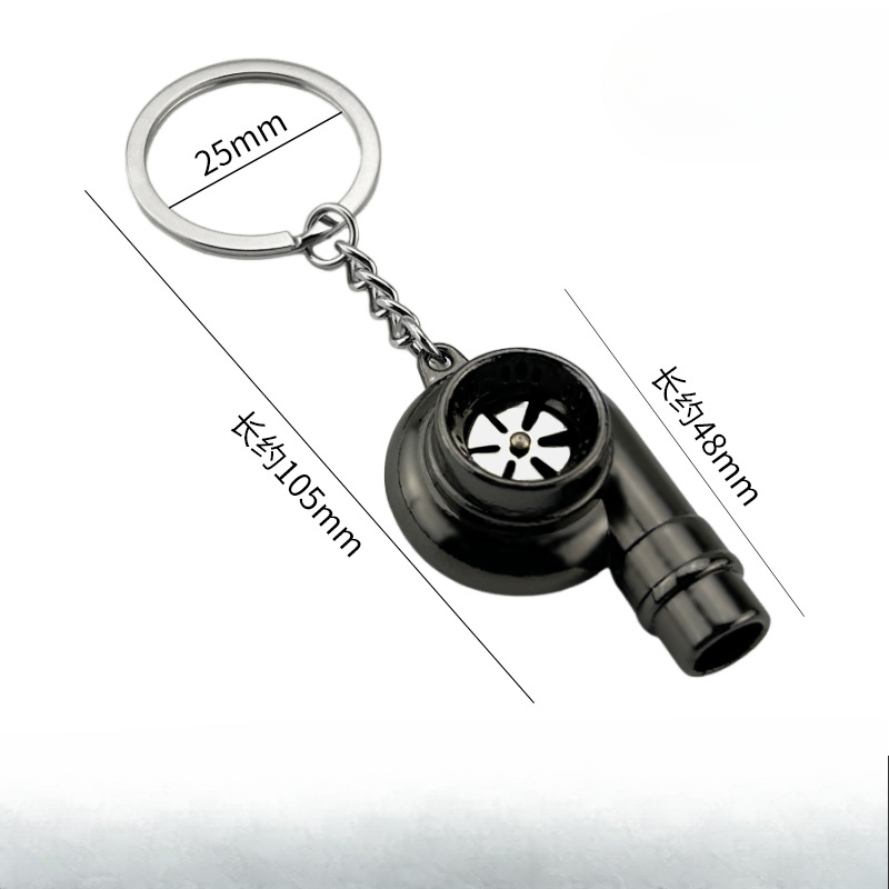 Llavero Turbo Grande Negro