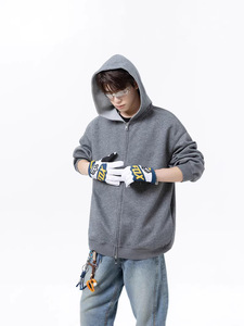 Chaqueta con Capucha Reversible de Contraste de Color, Estilo Vintage, Doble Cremallera, Oversize, Gruesa, Unisex, para Invierno, Estilo Urbano - Product Image 4