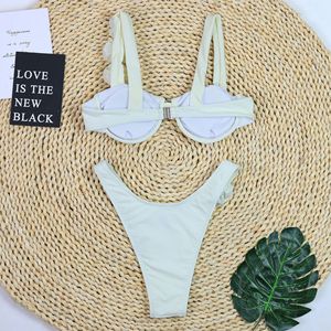 Nouvelle Mode Rose 3D Fleurs Décoration Multi Couleurs Maillots <span class=keywords><strong>de</strong></span> <span class=keywords><strong>Bain</strong></span> Solide Sexy Bikini <span class=keywords><strong>Maillot</strong></span> <span class=keywords><strong>de</strong></span> <span class=keywords><strong>Bain</strong></span> 2 Pièces Ensemble - Product Image 6