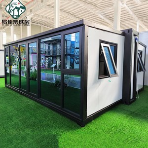 บ้านคอนเทนเนอร์ยี่เจียแบบขยายได้ ขนาด 20 ฟุต รูปทรงสี่เหลี่ยมผืนผ้า บ้านพักอาศัยทันสมัยสำหรับใช้งานกลางแจ้งชั่วคราว - Product Image 2