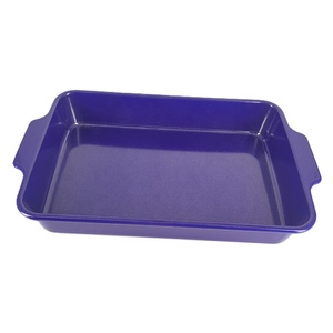 Thời Trang Mới Thoải Mái 0.8Mm Nặng Đo Roaster Pan Aluminized Thép Nướng Món Ăn Roaster <span class=keywords><strong>Lasagna</strong></span> Pan - Product Image 4