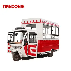 Tianzong r3 reboque elétrico triciclo, piagem ape, comida, triciclo, caminhão, reboque com equipamentos de cozinha completa