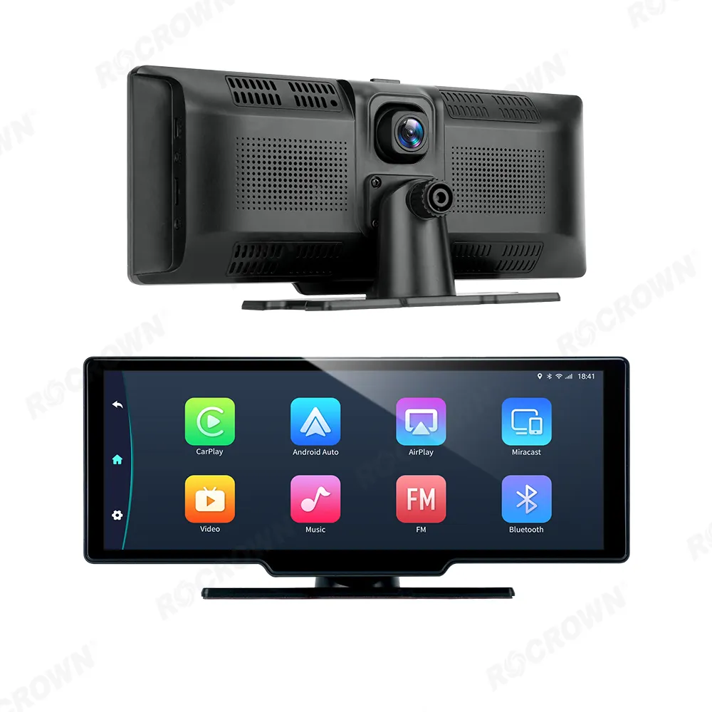 Car Radio 9 Inch 2.5D with Apple CarPlay & Android Universal Audio Monitor & Reversing Aid TF Card Connection