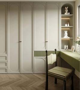 Armoire en bois minimaliste moderne pour le rangement à domicile, pour la chambre à coucher ou l'hôtel/la salle de sport, avec des caractéristiques de rangement pour vêtements/tiroirs - Product Image 6