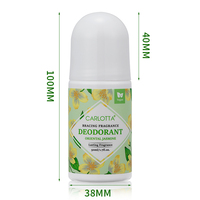 Déodorant roll-on pour femmes et hommes, parfum naturel biologique, anti-transpirant, logo personnalisé OEM, pas cher