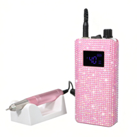 Moteur sans noyau polisseuse à ongles Portable 40000 tr/min perceuse à ongles sans fil Rechargeable acrylique/Gel enlèvement pour Salon et maison diamant