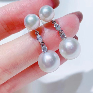 Eleganti Orecchini Pendenti Lunghi Simili a Perle per Donne, Orecchini Semplici per Uso Quotidiano e Feste, Gioielli alla Moda - Product Image 1