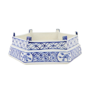 Figurine de pagode en porcelaine chinoise antique bleu blanc à 5 couches vase de sol tulipe forme de pagode en céramique pour les occasions de Pâques Ramadan - Product Image 5