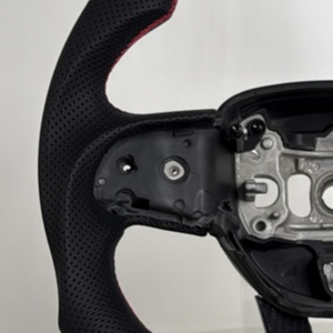 Volant de direction pratique en fibre de carbone perforée et cuir, en promotion, pour Dodge Charger Challenger Hellcat SRT RT - Product Image 2