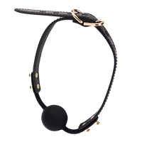 DSM Bondage bouche Gag Silicone boule Gag pour adulte jeu sexuel jeu en cuir noir ensemble bouche boule sexe produit en cuir