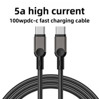 Cable de Datos USB-C a USB-C Multiprotocolo de Carga Súper Rápida de 60w/100w/240w con Diseño Trenzado para Dispositivos con Puerto Tipo-C, Compatible con Teléfonos 15-17