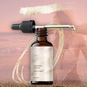 Sérum autobronzant naturel pour le <span class=keywords><strong>visage</strong></span>, produit de marque privée, 30ML, pour accélérer la peau foncée, gouttes de sérum autobronzant - Product Image 5