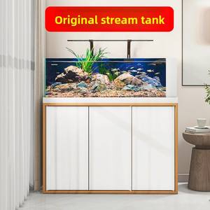 Nouveau Aquarium Écologique en Verre Moderne pour Salon et Chambre, Ultra Blanc, Paysage Naturel avec Galets, Intelligent - Product Image 2