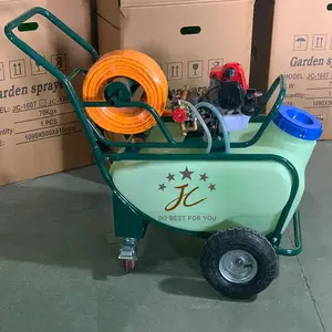 Carrinho de pulverização 50L para capina, carrinho de pulverização para desinfecção de ervas daninhas, carrinho de pulverização para jardim, venda direta da fábrica Taizhou JC