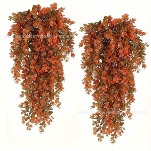 Artificial Eucalyptus <b>Hanging</b> Plant Vines Plastic Soft <b>Wire</b> Bouquet Home Outdoor Decor Greenery 45 Stitches 39 Stitches Autumn - Product Image 4