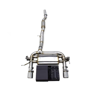 Système d'échappement OEM Turbo Cat-back pour <span class=keywords><strong>Audi</strong></span> <span class=keywords><strong>TT</strong></span> <span class=keywords><strong>MK1</strong></span> Type <span class=keywords><strong>8N</strong></span> 1.8T 1998-2006 76mm Tuyau d'échappement Valvetronic avec télécommande - Product Image 1