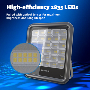 GCOTS Strong Led IP65 150W 300W 400W 500W 6000K Colour Outdoor LED <b>Flood</b> <b>Light</b> Solar Powered for Courtyard - Product Image 6