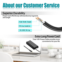 Adaptador Universal Tipo C para Portátil, Adaptador de Corriente de 95 W 4,75 A, Cargador USB C para Lenovo L380 X380 T470 T470s X270