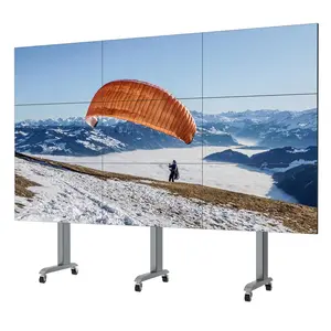 Floor Standing Interactive Multitouch Walls 46 49 55 Inch LCD Video Wall For Advertising Display