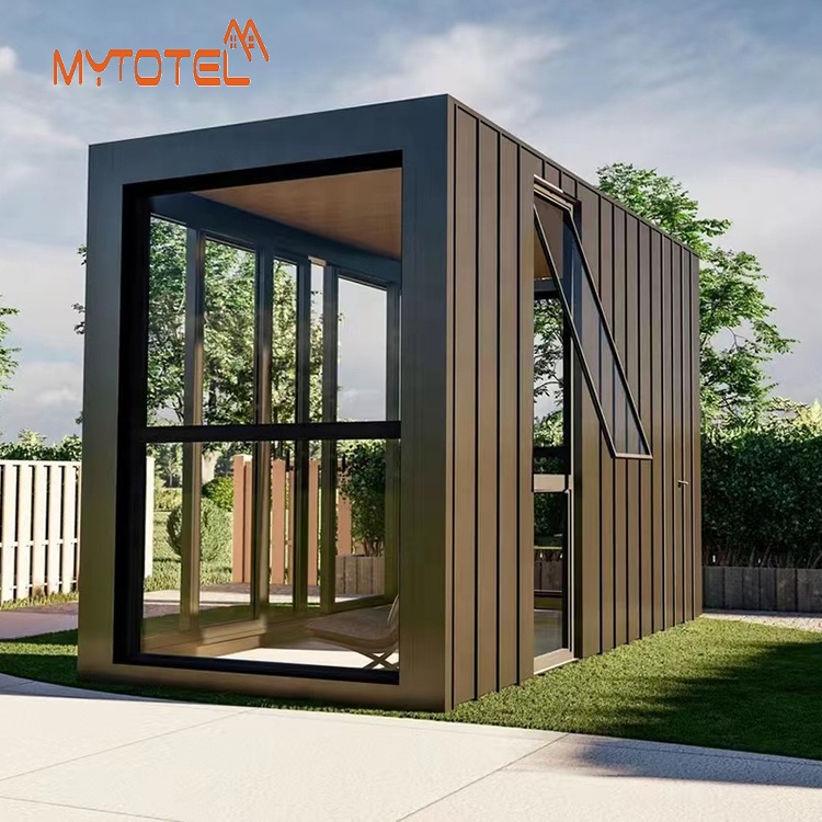 Контейнерные дома Mytotel, мини-помещения, дом для заднего двора, светлый дом со стальной рамой, модульные офисные капсулы
