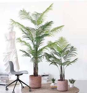 โรงงานขายตรงของปาล์มพลาสติกเทียมกระจัดกระจายดอกไม้ทะเลต้นไม้สวนกระถางพืชเทียมกลางแจ้งขนาดใหญ่ - Product Image 2