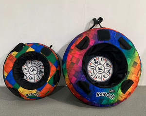 Josen Inflatable <b>Snow</b> <b>Tube</b> Foldable Durable Eco-Friendly Safety Towable Thickened Bottom PVC Children's Winter Outdoor Fun - Product Image 5