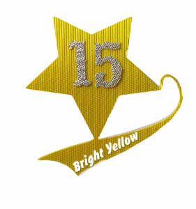 流行的玉米彩色粘合剂背衬斜纹织物，用于刺绣运动衫铭牌和徽标激光切割补丁 - Product Image 2