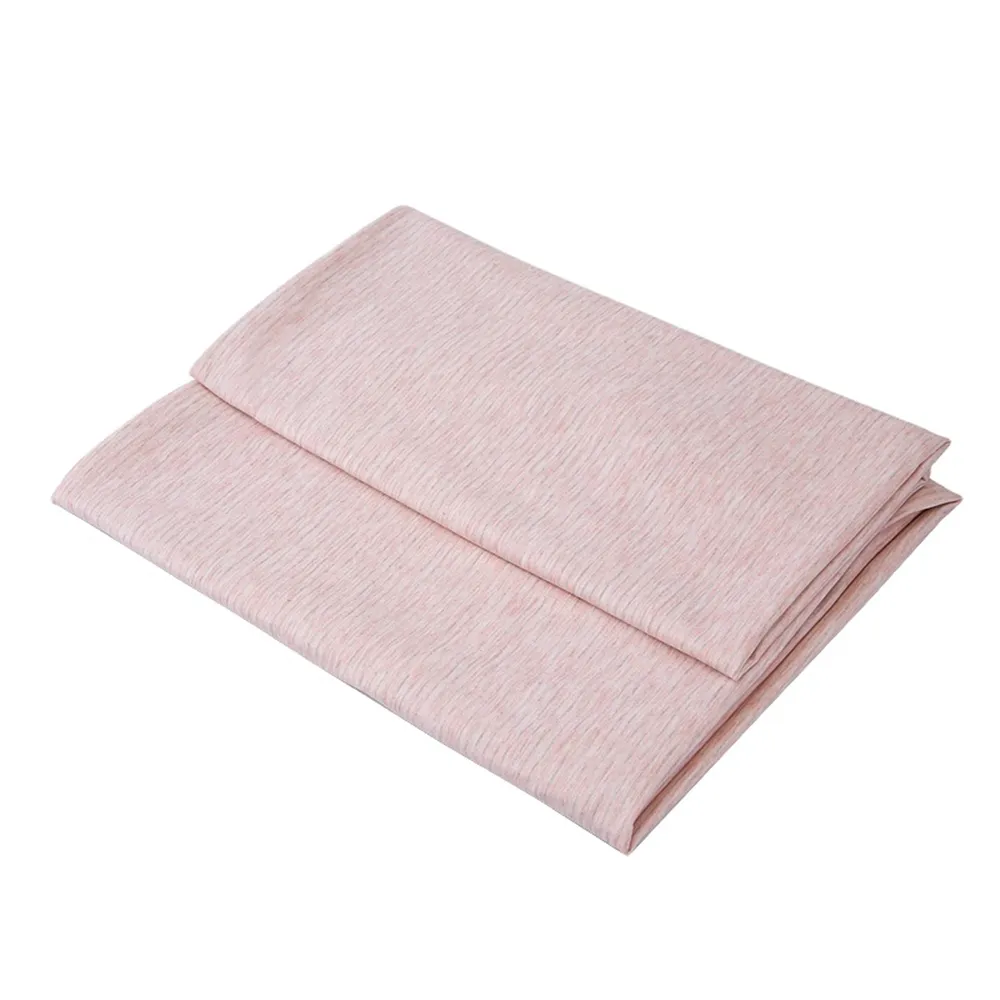 pink polyester single jersey striped knitted antimicrobial silver fabric