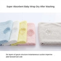 Plain-colored Gauze Bath Towel Medical-grade Pure Cotton Pre-washed Plain Weave Fabric Soft Absorbent Baby Blanket 110x115cm