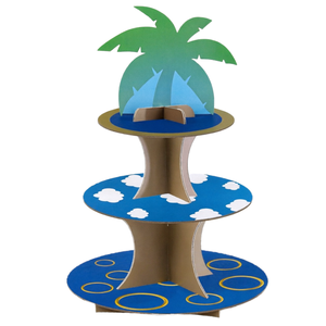 Support à cupcakes 2 pièces sur le thème de <span class=keywords><strong>Sonic</strong></span> the Hedgehog, décoration de fête d'<span class=keywords><strong>anniversaire</strong></span> pour garçon, support de présentation de gâteau Super Fast Hedgehog - Product Image 1