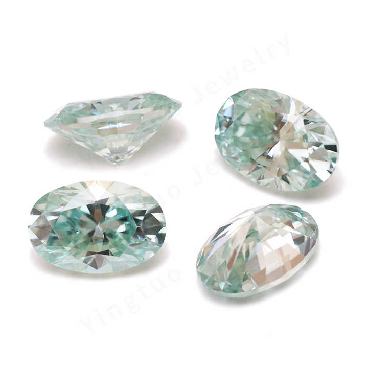 Wholesale Price 4*6mm Oval Cut Ice Blue Moissanite Diamond Loose Moissanite